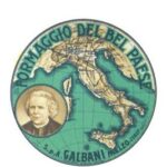 Rotulo Queijo Italiano Galbani 1906